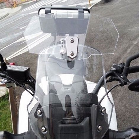 Modification et rehaussement de la plaque de guidage du pare-brise de moto pour petit pare-brise universel