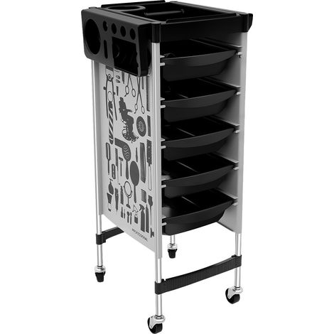 YISSALE - Werkzeug - Multifunktionaler Friseurwagen 5 Schubladen 4 Räder Salon mobiler Organizer (1/5)