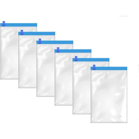 Sacs sous vide TuseRxln - Roll-Up - Transparent PA+PE - 60x40 cm - 6 pièces - Voyage/Camping (1/5)