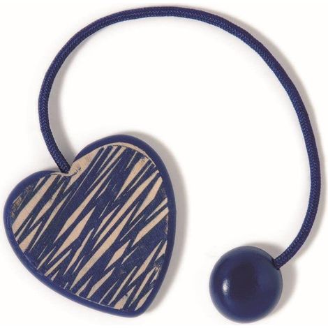VOILA' - CALAMITA PER TENDE CUORE CORDAE LEGNO 20CM COLORE AZZURRO