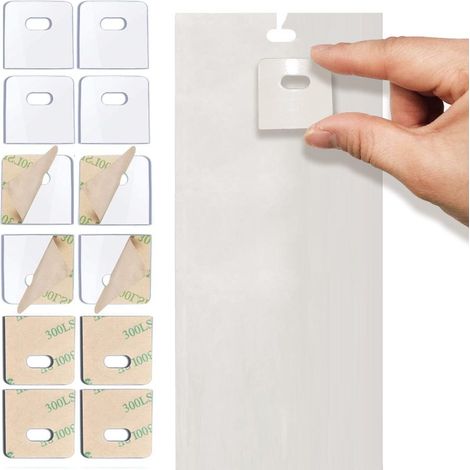 Kit de reparación de persianas verticales (30 kits/60 piezas) - Piezas de repuesto de PVC transparente