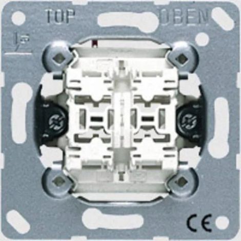 Meccanismo interruttore doppio pulsante 10AX 250V JUNG 539U