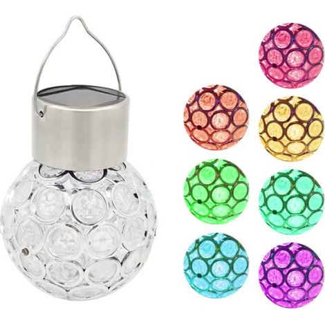 Lampe Solaire - Amorphous Silicon - PVC - 8x8x10.5cm - 130g - Éclairage Automatique (1/5)