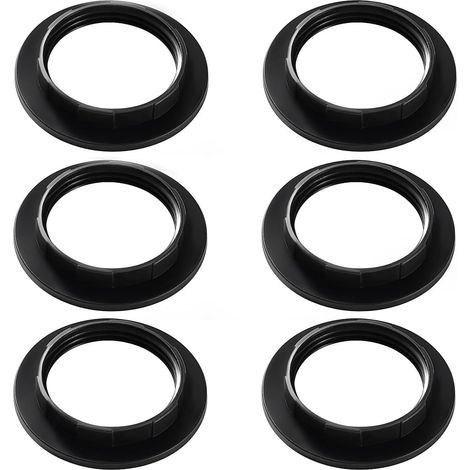 Lot De 6 Abat jours À Vis E27,Noir,Convertisseur Pour Lampe De Chevet,Table,Bureau,Lampadaire, (1/5)