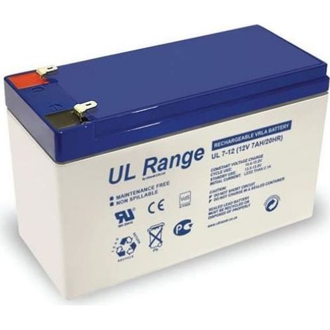 BATTERIE PLOMB ETANCHE ULTRACELL NP7-12 / UL7-12 - 12V 7Ah
