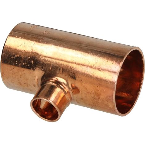 Raccord à braser cuivre té réduit 28 x 12 x 28 mm
