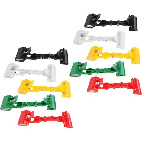 Porte-affiches à double clip réglable STAHAD, lot de 10 pièces (1/5)