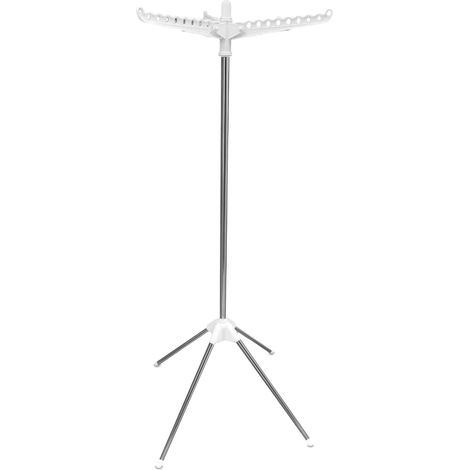 Étendoir à linge extensible mural, longueur de séchage de 8,4 m, pliable (120 cm), noir, robuste et peu encombrant, idéal pour une utilisation intérieure et extérieure. (1/5)