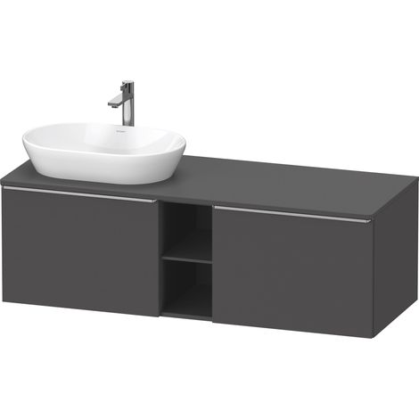 Lavabo consola Duravit D-Neo, suspendido (corte a la izquierda),