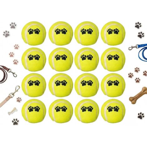 Set mit 12 Hundetennisbällen: vielseitige Hundetennisbälle, Mini-Tennisbälle für kleine Hunde, zum Training und Spielen, Spielbälle