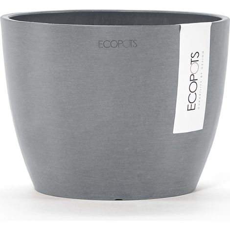 Ecopots Stockholm Mini 16 Blumentopf - L 16,2 cm x H 12 cm - Innen- und Außenbereich