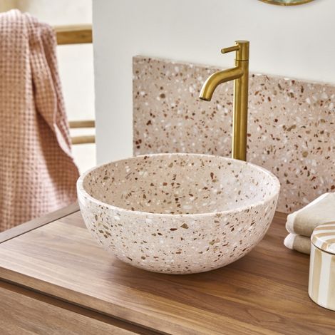 Vasque en terrazzo premium pink Elea (1/5)