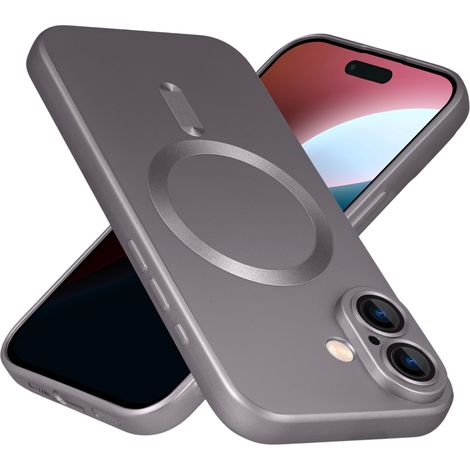 Custodia per iPhone 16 Plus, ColorMag, per MagSafe, grigia (1/5)