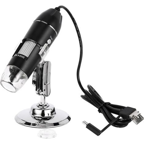 Microscopio digital USB portátil de 1600 aumentos para soldadura y reparación de teléfonos con LED (1/4)