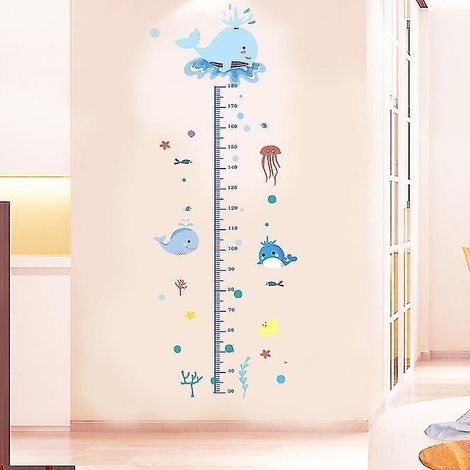 Dekorativer Wandaufkleber fürs Kinderzimmer: Höhenmessskala, Kinderzimmerdekoration, 3-Wal-Wandaufkleber (1/5)