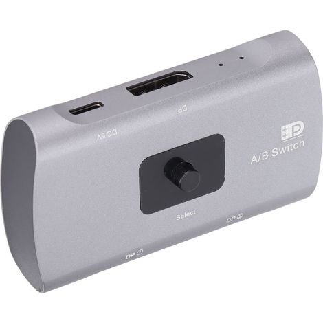 DP A/B-Umschalter, 3D-Visualeffekte, bidirektionaler DP 1.2-Konverter, 4K 60 Hz, externes 5-V-Gleichstromnetzteil (1/5)