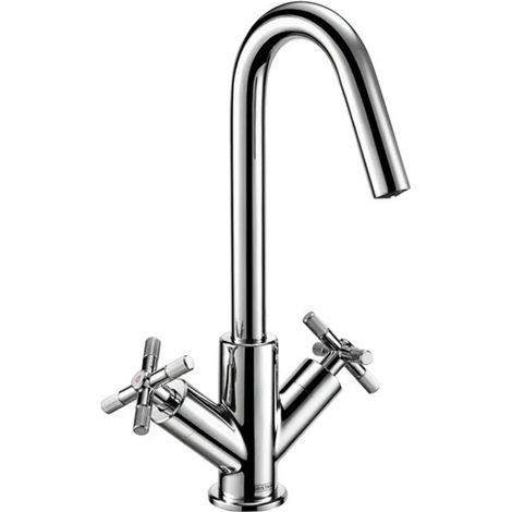 Bristan Cruzar Basin Mixer Tap with Clicker Waste - Chrome
