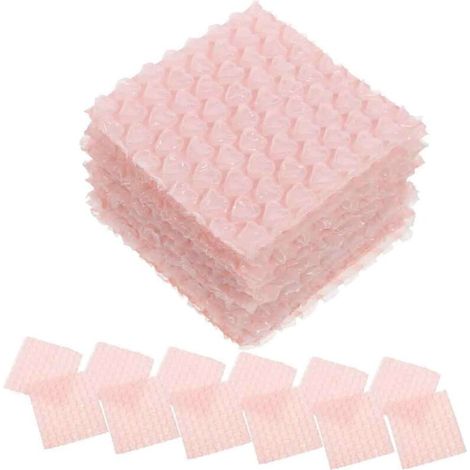 Sacs à bulles pour l'expédition, double paroi, en forme de cœur, rose, 180 pièces (1/5)