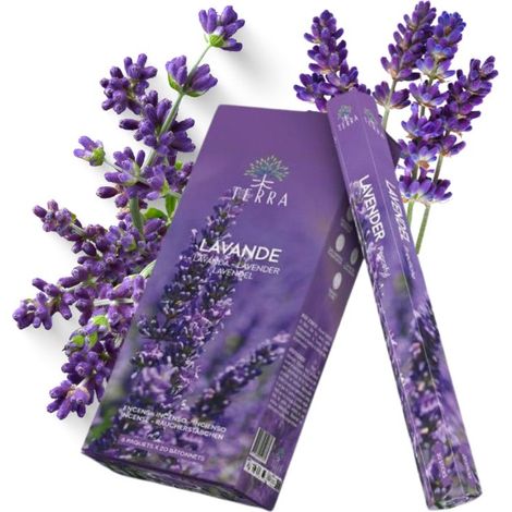 Varitas de incienso Terra Lavender, 20 unidades. (1/4)