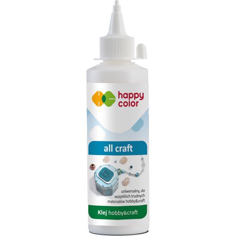 All Craft Kleber, 100g Flasche, Happy Color (1/3)