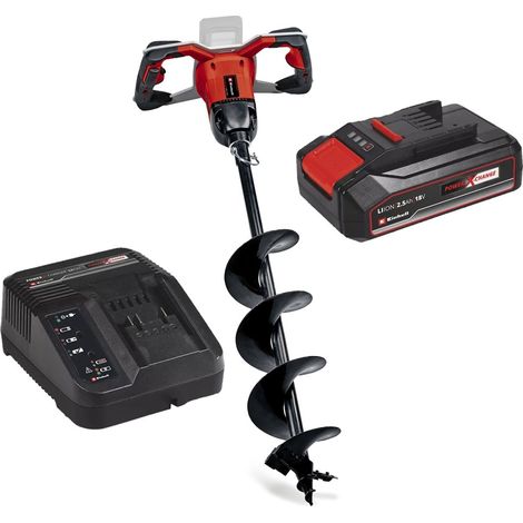 Einhell 18v Cordless Earth Auger Power X-Change + Drill + 2.5AH Charging Kit (1/5)