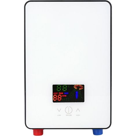Sjlerst – Chauffe-eau instantané 6500W – Tension 220V – Protection surchauffe et chauffage à sec – Écran LED – Installation facile avec accessoires (1/5)