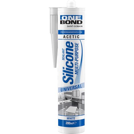 Silicone Acetico Multiuso Bianco Onebond 12 Pezzi 280 ml