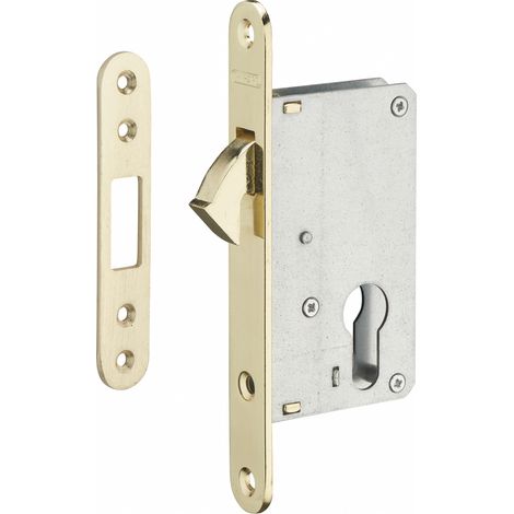 Thirard – Serrure multipoint à crochet pour porte coulissante – Pêne crochet – Têtière à bouts ronds – Installation droite/gauche – Acier