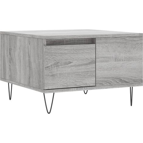 Maison Exclusive - Tavolino Salotto Grigio Sonoma 55x55x36,5 cm Legno Multistrato