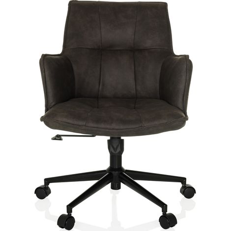 [NEUWERTIG] B-Ware Hjh Living Bürostuhl Drehstuhl Home Office Stuhl Solao Life Stoff Dunkelgrau