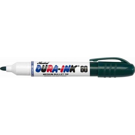 ROTULADOR DE TINTA PERMANENTE "DURA INK 60". MEDIO-BALA  VERDE-ACHA
