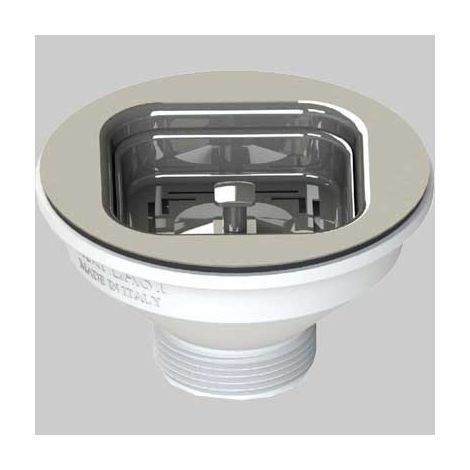 Piletta Tappo Quadrato Multi Style Lucida per Lavello Finitura Lucida L B