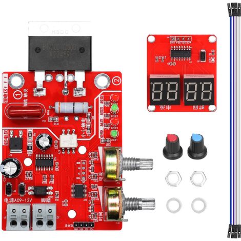 Panel de control digital portátil para máquina de soldadura por puntos controlador de tiempo y corriente para máquina de soldadura por puntos (1/5)
