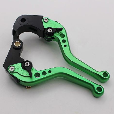Applicable aux BMW Motorrad S1000R 2015-2019 : levier de frein, d'embrayage et de klaxon modifiés (tige courte verte). (1/5)