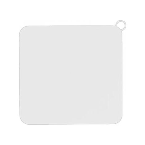 QORVA-Bouchon de vidange en silicone blanc anti-odeurs, couvercle d'égout désodorisant, lot de 2, 20 x 20 cm, convient pour l'étanchéité dans la cuisine, la salle de bain et la buanderie, efficace et