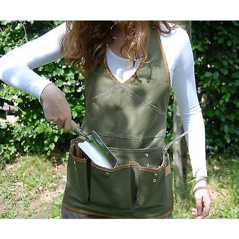 Tablier de jardin pour femme avec poches 166x112 cm (1/2)