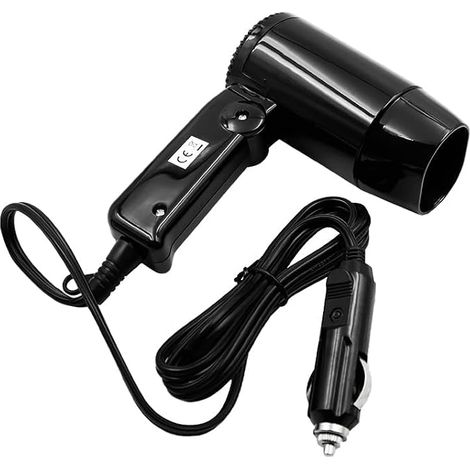 Sèche-Cheveux Pliable 12 V pour Voiture, Mini sèche-Cheveux de Voyage, pour Voiture, Caravane, Camping (1/5)