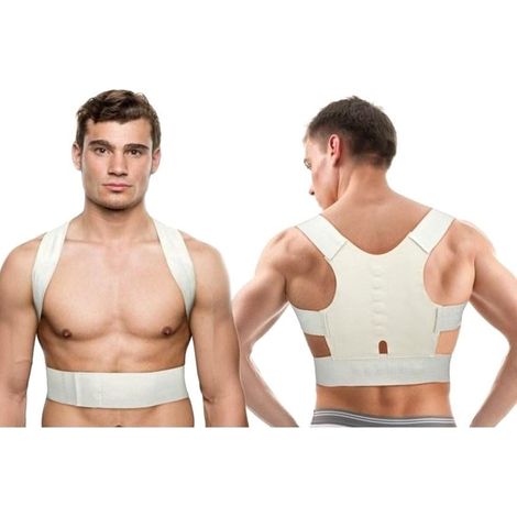 Support de soutien 12 aimants de correction de la posture de l'épaule dos  Taille: S-M (1/2)