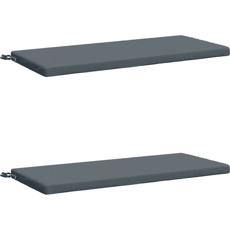 2-Piece Bench Cushions SOEST 100% Polyester Blue vidaXL (1/5)