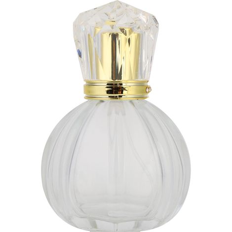 Flacon vaporisateur de parfum en verre rechargeable de 50 ml, vide, distributeur de parfum liquide 01 (1/5)