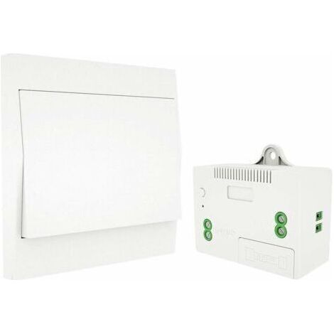 Interrupteur sans Fil, sans Pile, télécommande Murale, Interrupteur Mural, Auto-alimenté, sans câblage, émetteur pour Panneau Mural (kit à 1 Voie), (1/5)