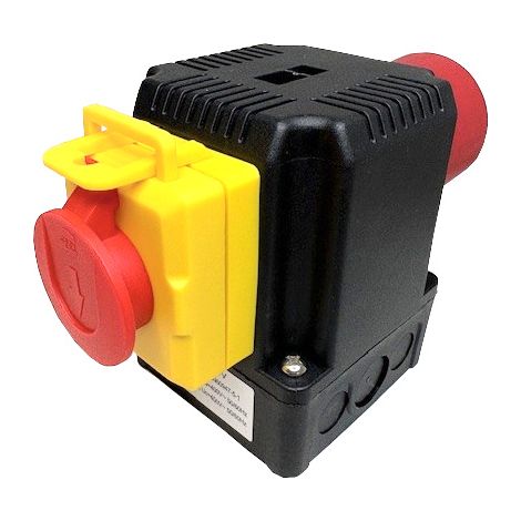 KEDU KOA12 Schalter Stecker Kombination 400V 12A mit Phasenwender und Not-Aus Funktion 5-Adrig (1/4)