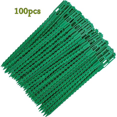 Verstellbare Pflanzenbinder, 100 Stück – Kunststoff-Gartenbinder – wiederverwendbare Kabelbinder für Grünpflanzen und Sträucher, 13 cm  - Crezuo