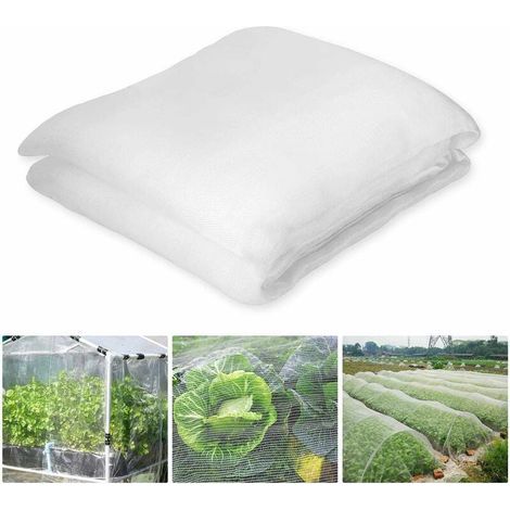 Blanc Filet Anti Insecte Potager 3 x 6 M, Filet Protection Potager, Filet Jardin Convient pour Protection Plantes Fleurs Légumes Fruits (1/4)
