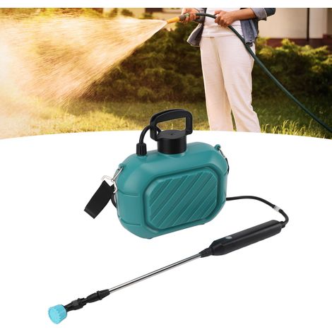 Pulvérisateur électrique à porter à l'épaule, pulvérisateur d'arrosage et de désinfection domestique, mini pulvérisateur de pesticides portable rechargeable de 5 litres, bleu. (1/5)