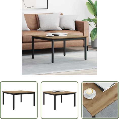 Table basse bois d'ingénierie - Table basse Chêne artisan 80 x 80 x 45 cm Bois d'ingénierie (1/5)
