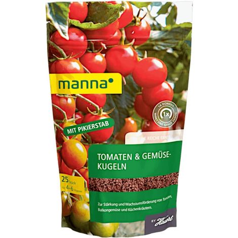 Manna Tomaten- und Gemüsekugeln 25er Gemüsedünger Pflanzendünger