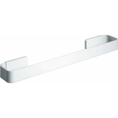COSMIC Toallero Recto Nea, Acero Inoxidable, 400 mm, Dual Fixing, Color Blanco Mate