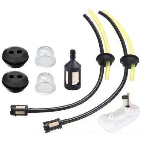 Conjunto de 7 Accesorios para Cortacésped: Manguera, Filtro, Repuestos para Desbrozadoras, Cortacéspedes, Podadoras y Cortabordes (1/3)