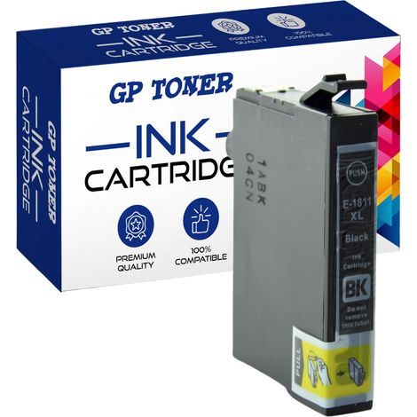 Cartouche d'encre noire pour Epson E1811XL (1/5)